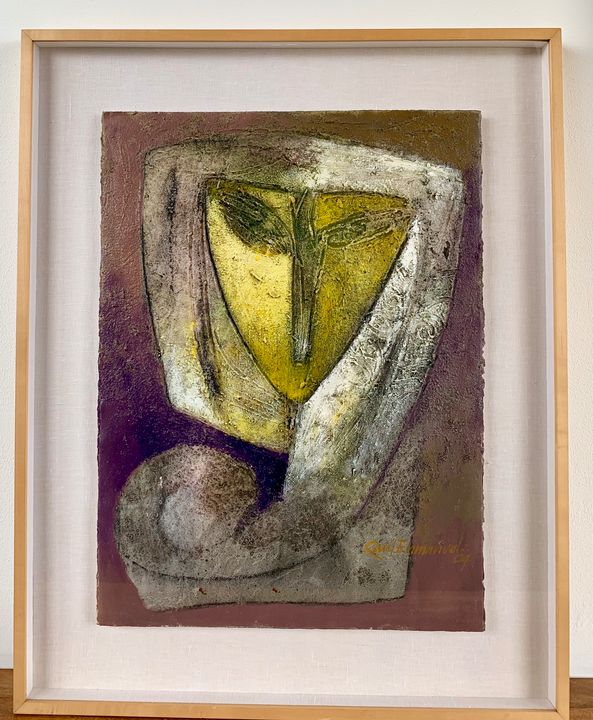 “Cabeza con amarillo y violeta” - Zamara Gallery