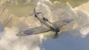 Spitfire Mk1 Above Dover Cliffs 1940