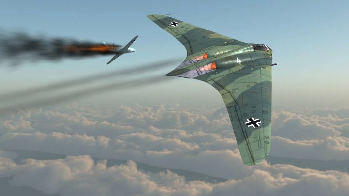 Horten Ho229 Versus Lockheed P-80 - Mario Merino - Digital Art 