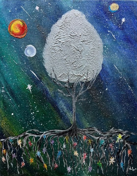 Tree of Dreams - Rustics Paintings by Julee