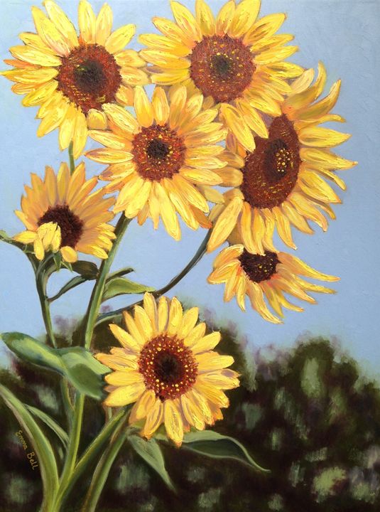 Happy Faces - Emma Bell Fine Art - Paintings & Prints, Flowers, Plants ...