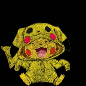 Pikachu Scribble - Rishi art