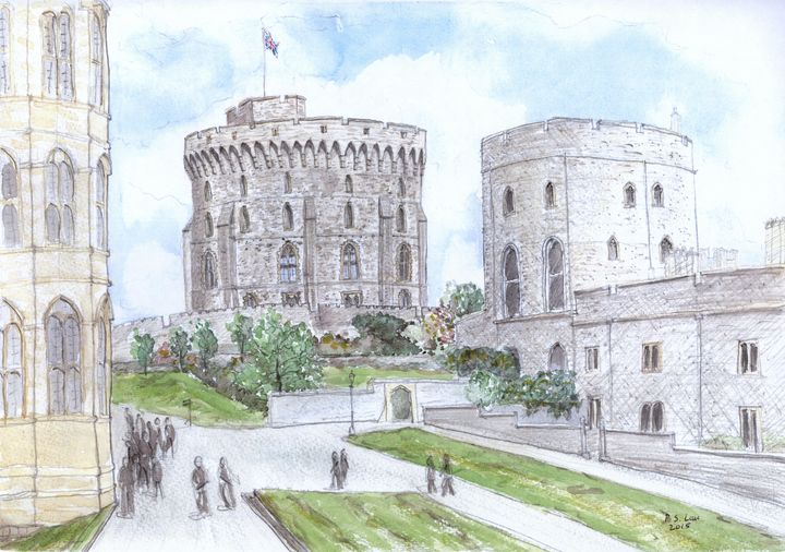 Windsor Castle Windsor Art And Architecture Paintings Prints   28 19 1 5 4 53 47m 