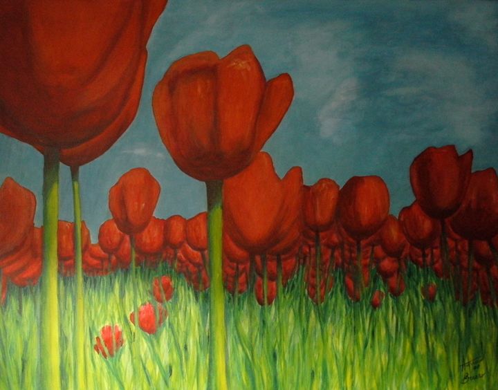 Red Tulips ORIGINAL - annabrazao