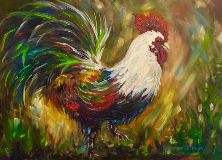 Rooster, chicken, animal art - Art in New Orleans - Paintings &amp; Prints ...
