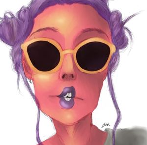 Faceless Girl With Sunglasses 