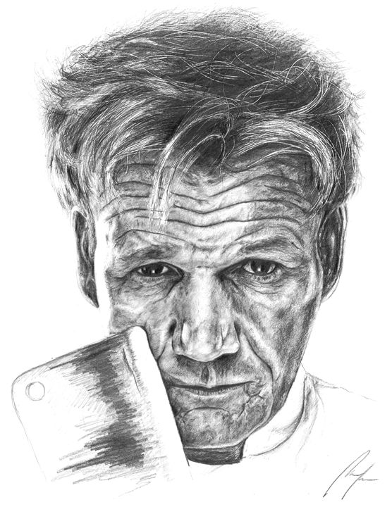 Gordon Ramsay coloring page More famous people coloring sheets on  hellokidscom  People coloring pages Person drawing Coloring pages