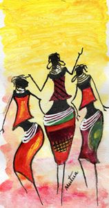 kenyan dance - william mutua - Digital Art, Abstract, Color - ArtPal