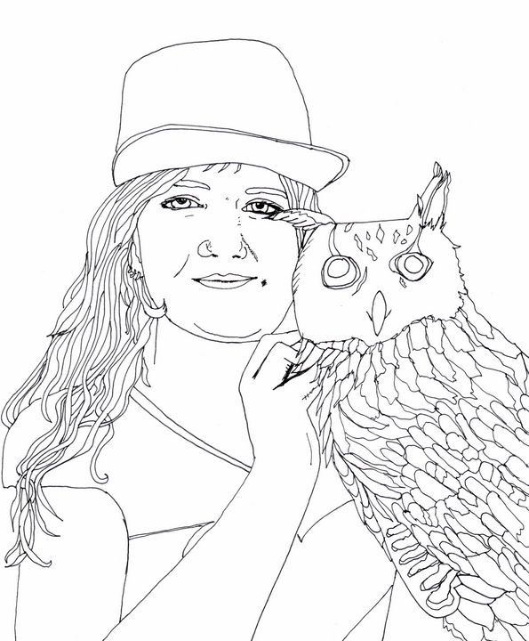Liadan and her Owl - Shoshanah's Art