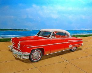 1954 Lincoln Capri - Brickyard Studios - Paintings & Prints