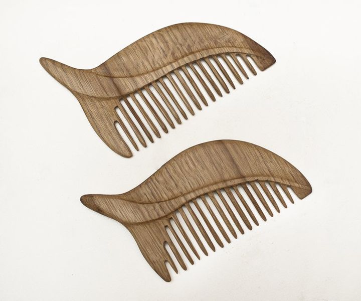 Wooden comb - leaf - 7even Arts - shaping harmony