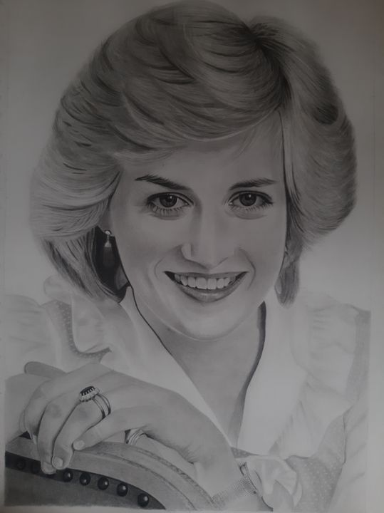 Princess Wales Lady Diana Portrait Sketch Illustration on White Background  Editorial Image  Illustration of charles person 175637290
