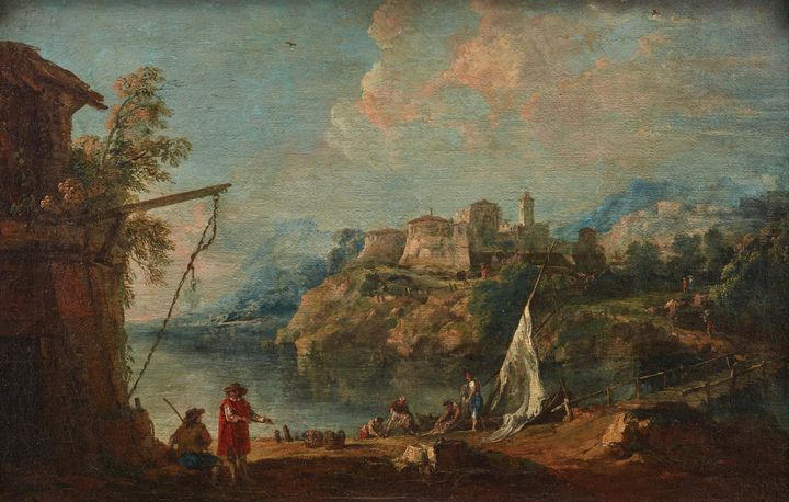 18th century~Landscape (Paesaggio) - Old master image