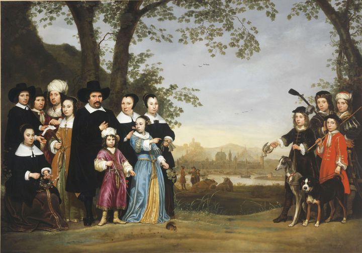 Aelbert Cuyp~Portrait of the Sam fam - Old master image