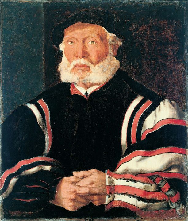 anonymus~Portrait of a white-bearded - Old master image