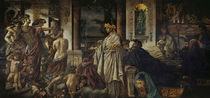 Anselm Feuerbach~The Symposium (Seco - Old master image