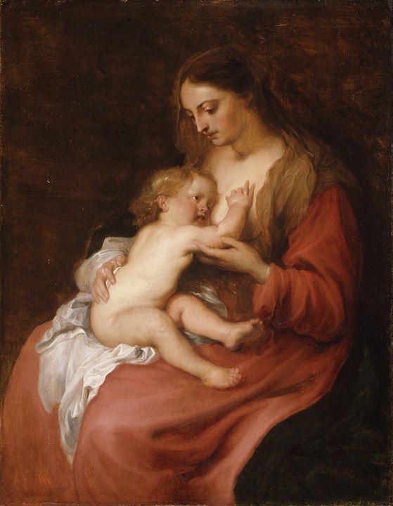 Anthony van Dyck~Virgin and Child - Old master image