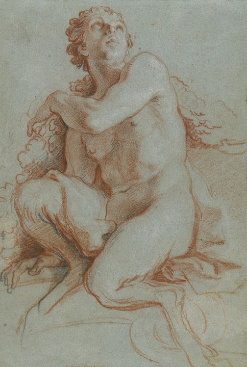 Antoine Coypel~Seated Faun - Old master image