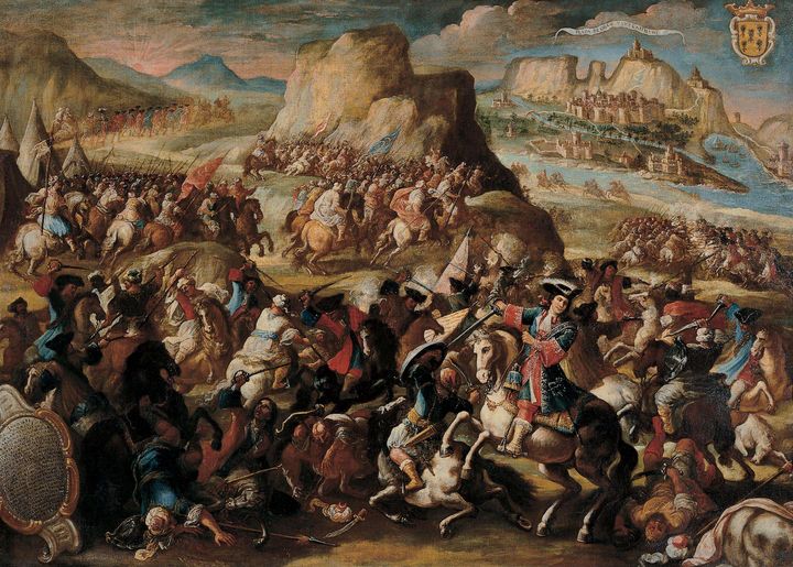 Antonio Palomino~The Battle of Oran - Old master image