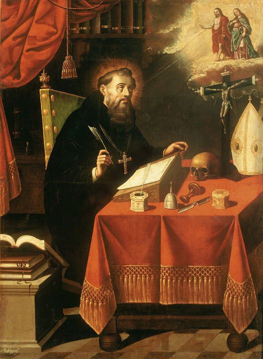 Antonio Rodríguez~Saint Augustine - Old master image