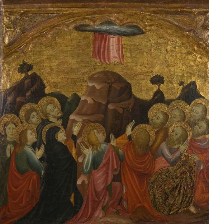 Anónimo valenciano~Ascención de Jesu - Old master image