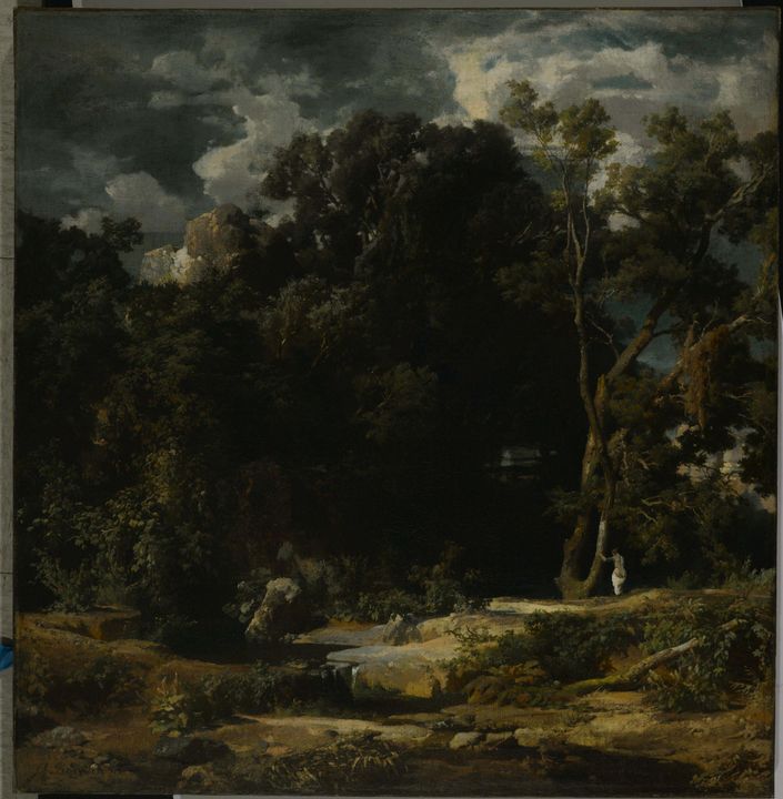 Arnold Böcklin~Roman Landscape (RÃ¶m - Old master image
