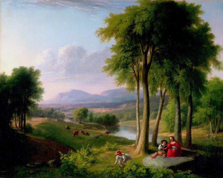 Asher Brown Durand~View near Rutland - Old master image