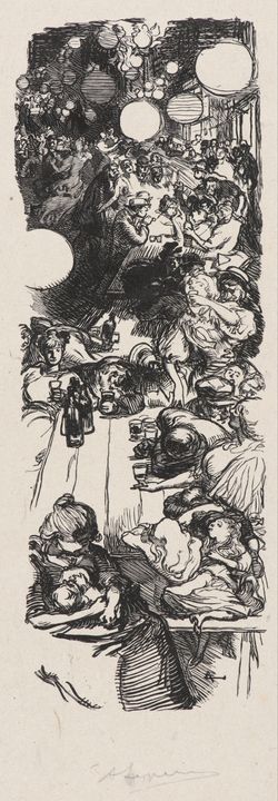 Auguste-Louis Lepère~Le 14 Juillet a - Old master image