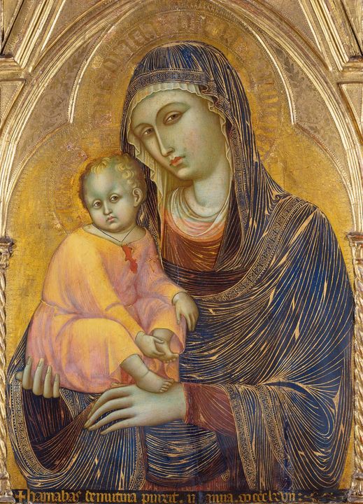 Barnaba da Modena~Madonna and Child - Old master image