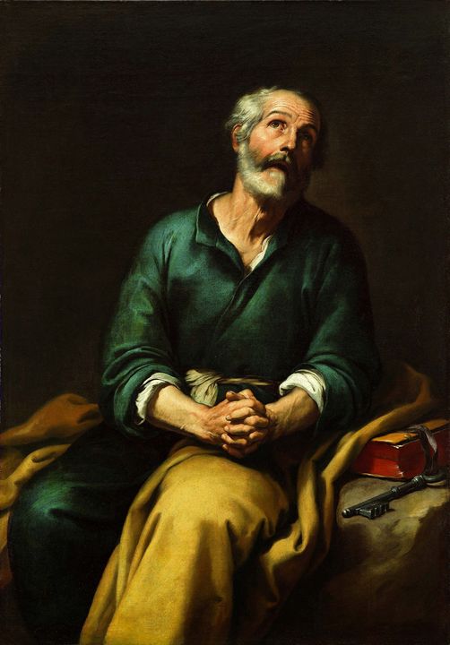 Bartolomé Esteban Murillo~Saint Pete - Old master image