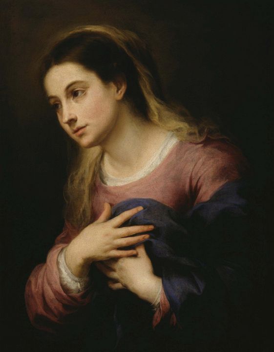 Bartolomé Esteban Murillo~The Virgin - Old master image