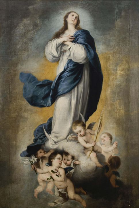 Bartolomé Esteban Murillo~Virgen de - Old master image