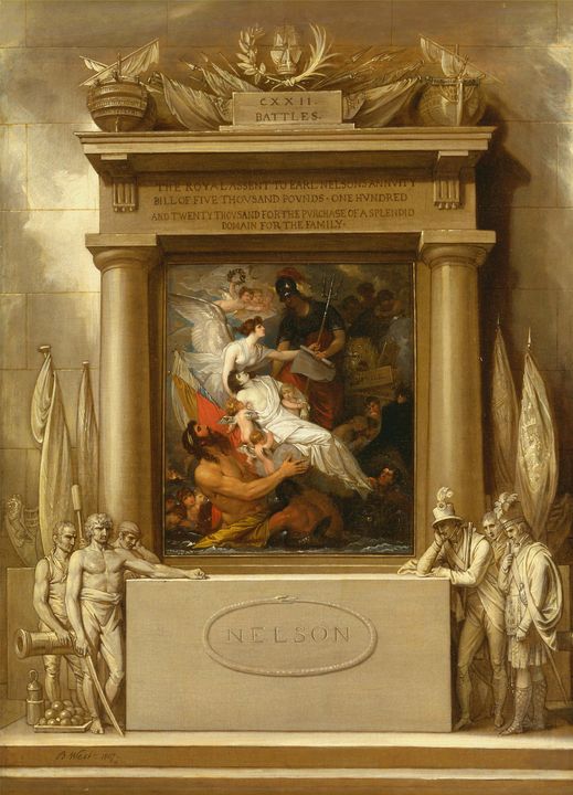 Benjamin West~The Apotheosis of Nels - Old master image