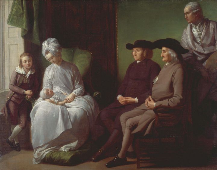 Benjamin West~The Artist and His Fam - Old master image