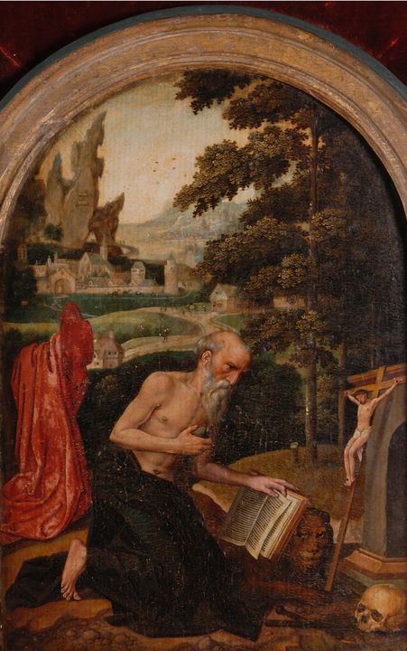 Bernard van Orley~San Jerónimo penit - Old master image