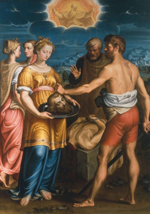 Bernardino Campi~Beheading of John t - Old master image