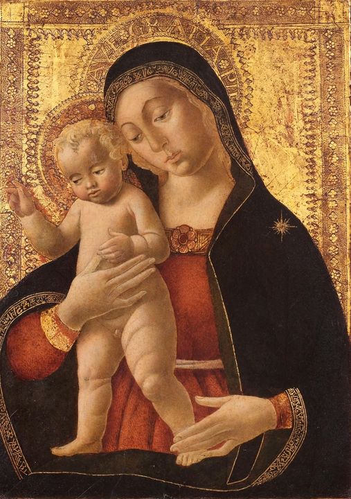 Bernardino Fungai~Madonna with bened - Old master image