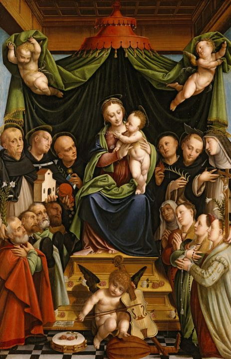 Bernardino Lanino~Madonna and Child - Old master image