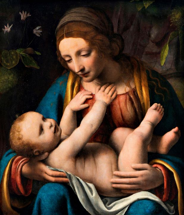 Bernardino Luini~Madonna and Child - Old master image