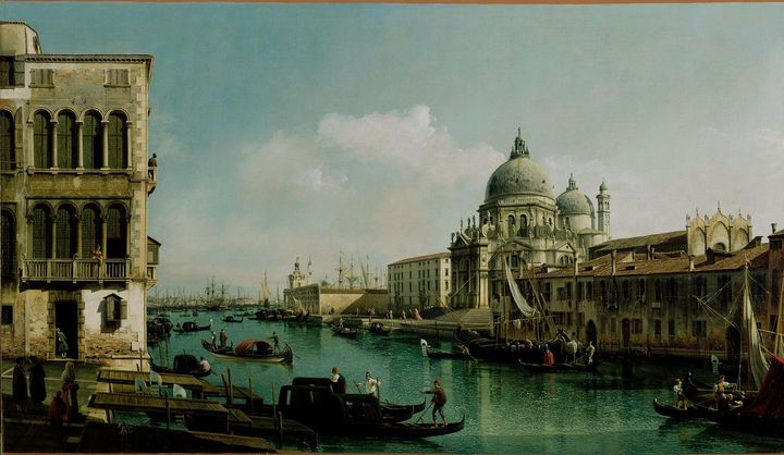 Bernardo Bellotto~View of the Grand - Old master image