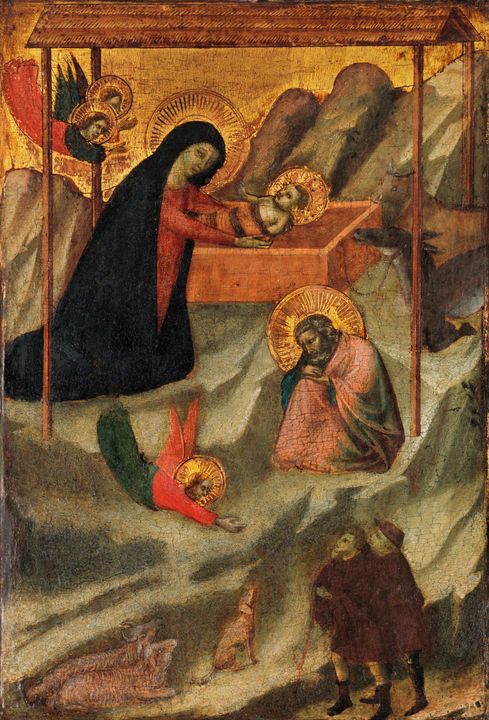 Bernardo Daddi~The Nativity - Old master image