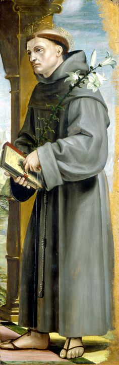 Bernardo Zenale~Saint Anthony of Pad - Old master image