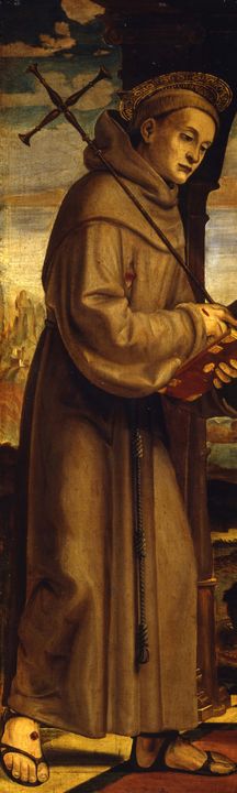Bernardo Zenale~St. Francis - Old master image