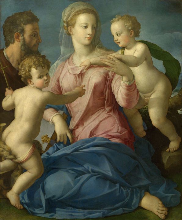 Bronzino~The Holy Family with the In - Old master image