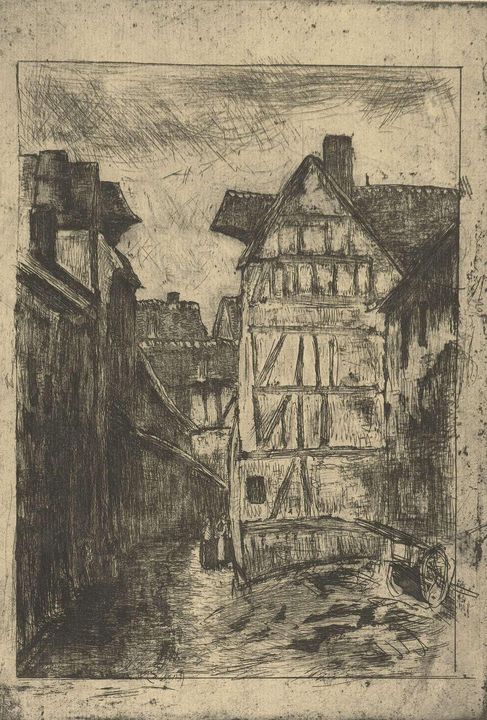 Camille Pissarro~De Rue GŠricault in - Old master image