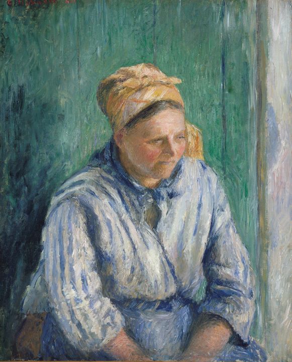 Camille Pissarro~Washerwoman, Study - Old master image