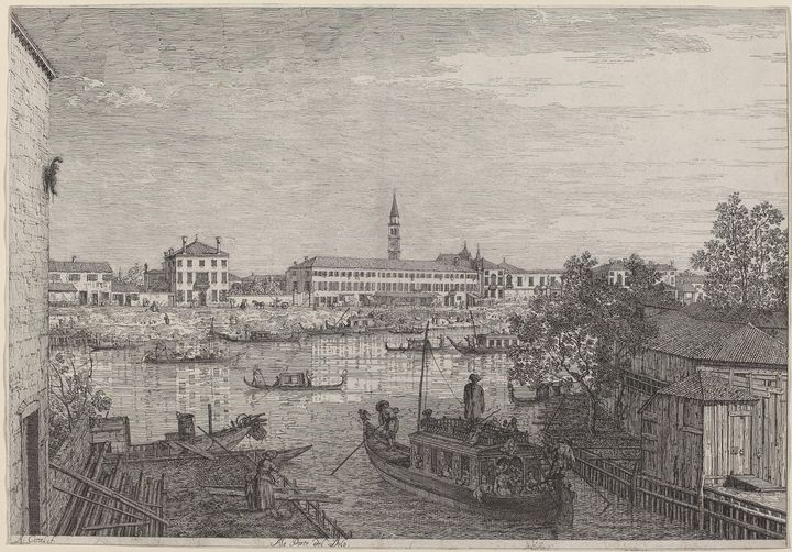 Canaletto~Ale Porto del Dolo - Old master image