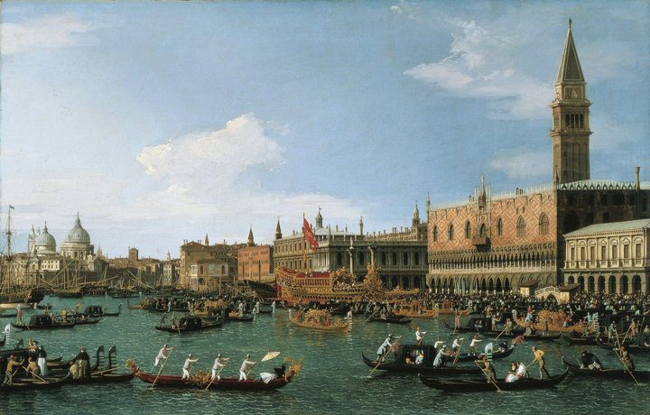 Canaletto~Return of 'Il Bucintoro' o - Old master image