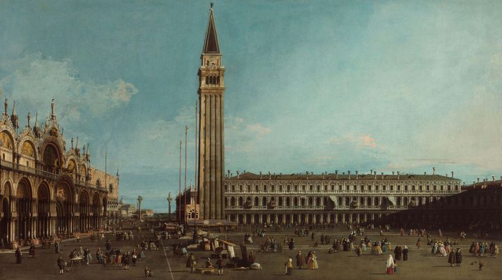 Canaletto~The Piazza San Marco, Veni - Old master image