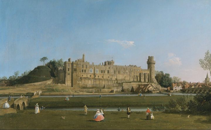 Canaletto~Warwick Castle - Old master image